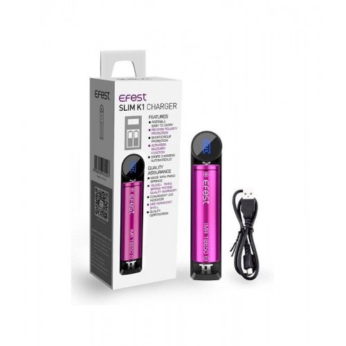 EFEST SLIM K1 ΦΟΡΤΙΣΤΗΣ ΜΕ USB ΚΑΛΩΔΙΟ