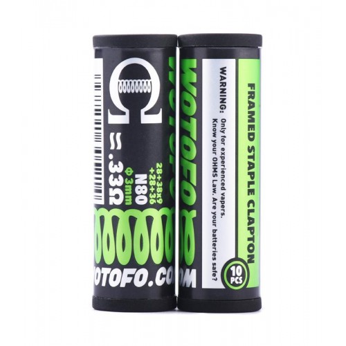 Wotofo FRAMED STAPLE CLAPTON PREBUILT COILS(10ΤΕΜ.) WOTOFO