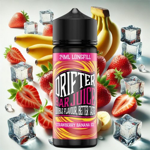 DRIFTER BAR JUICE STRAWBERRY BANANA ICE 24ML/120ML FLAVORSHOT