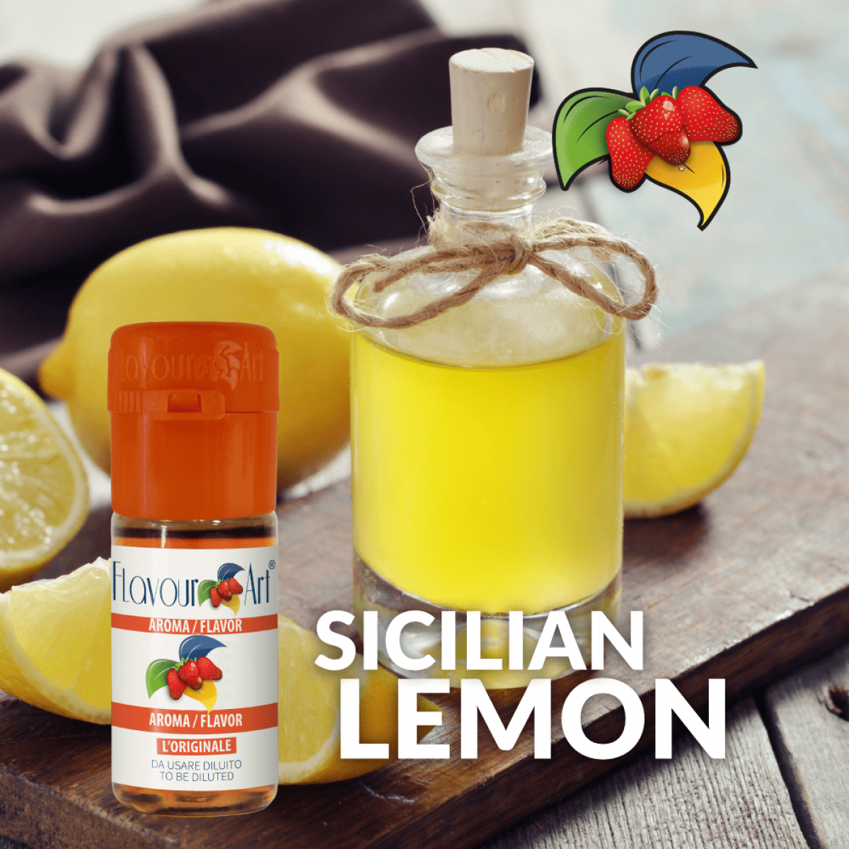 Flavourart LEMON SICILY - ΛΕΜΟΝΙ ΣΙΚΕΛΙΑΣ DIY ΣΥΜΠΥΚΝΩΜΕΝΟ ΑΡΩΜΑ 10ml
