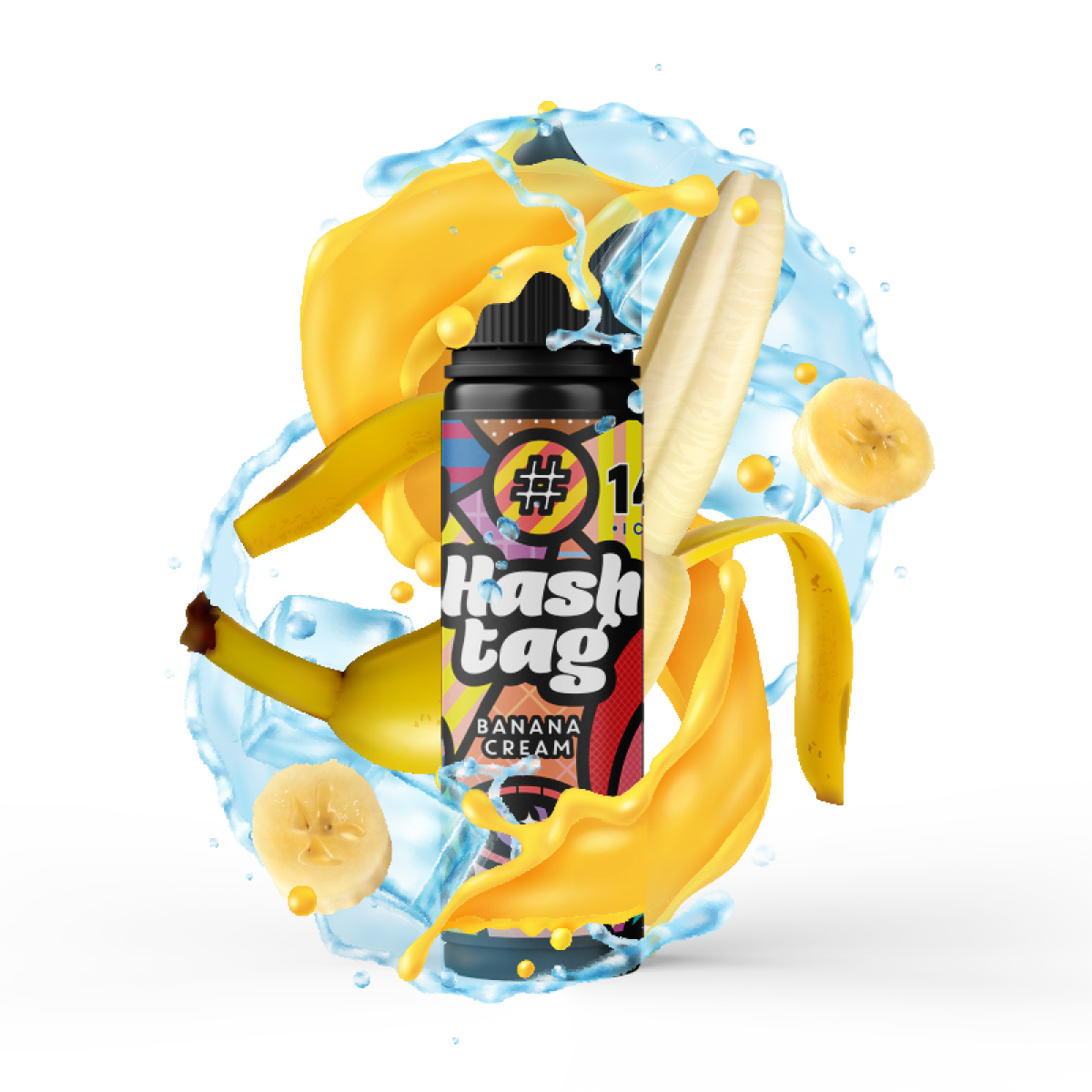 HASHTAG -#14 BANANA CREAM (ICE) FLAVORSHOT 12/60 ML