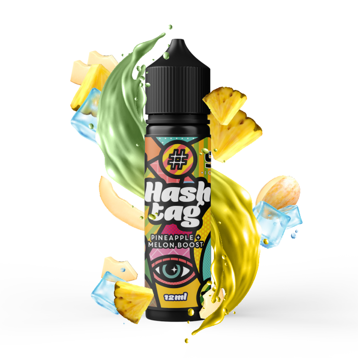 HASHTAG -#9 PINEAPPLE & MELON BOOST (ICE) FLAVORSHOT 12/60 ML